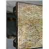 Image 4 : 2 Shelf Glass Metal table 14"x44"x30"High