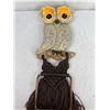 Image 1 : Vintage Ceramic Macrame Owl (Owl 11"x8")
