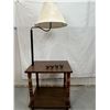 Image 1 : Vintage Table with Lamp 21"x16"x24" high