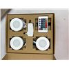 Image 2 : 4 - RGB Puck Lights - new in box