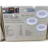 Image 3 : 4 - RGB Puck Lights - new in box
