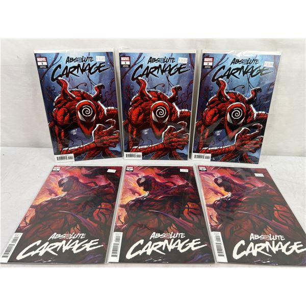 6 Absolute Carnage #1 Variants