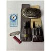 Image 1 : 2 sets of men's grooming sets by Oleg Cassini, men's brush, jack knife, compass