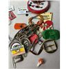 Image 3 : button and knick knack collection in tins