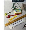 Image 3 : 2 jigsaw puzzles, kids toys, math set, triangle music toy, and more