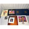 Image 1 : Elvis Presley book, stamps, and Silver coin collection
