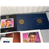 Image 2 : Elvis Presley book, stamps, and Silver coin collection