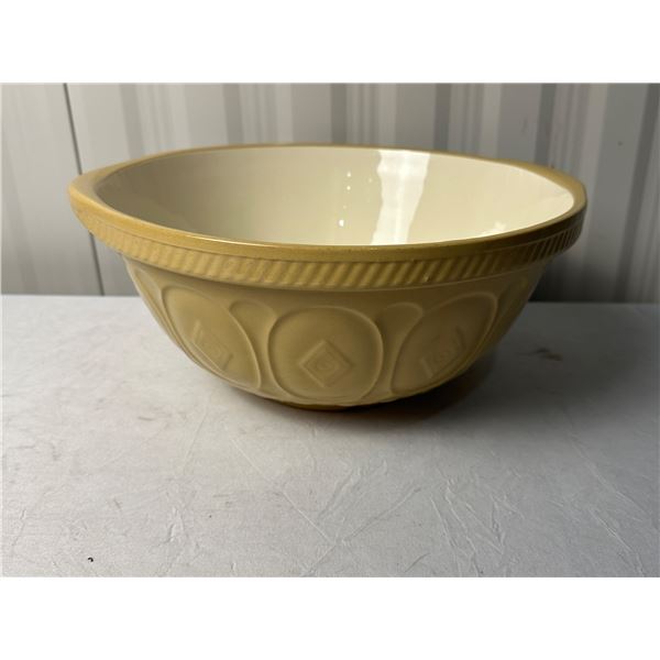 Yellow Mixing Bowl Antique Gripstand TG Green Ltd. Church Gresley. Made in England