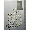 Image 1 : Canvas Deposit bag, and assorted international coins.
