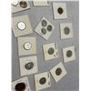 Image 3 : Canvas Deposit bag, and assorted international coins.