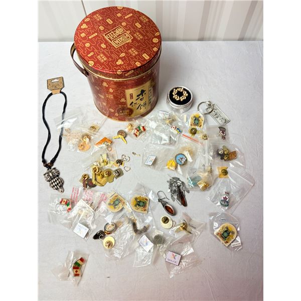 military and Ukrainian pins some costume jewellery