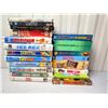 Image 1 : box of family dvd's and VHS tapes