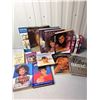 Image 1 : Box of British Royalty and Celebrity books, 3 exercise tapes