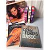 Image 3 : Box of British Royalty and Celebrity books, 3 exercise tapes