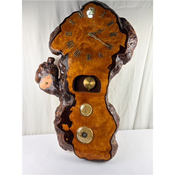 Live Edge Wall Clock