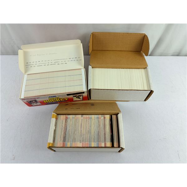 Three Boxes of Hockey Cards