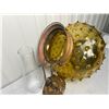 Image 2 : Yellow Glass Hanging Oil Lamp