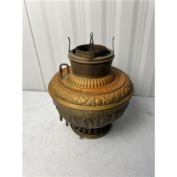 Copper base table oil lamp