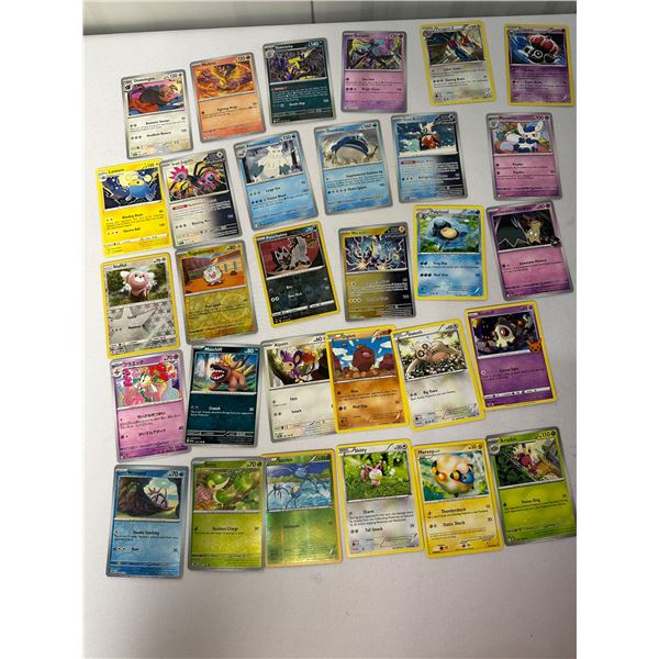 Pokemon cards set of 30 15 Common,10 un common, including 11 Holo.