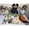 Image 1 : Lot of 11 Antique & Vintage porcelain dolls   1950s to current