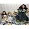 Image 2 : Lot of 11 Antique & Vintage porcelain dolls   1950s to current
