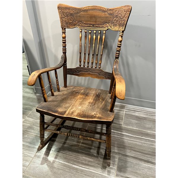 Vintage Pressed Back Rocker