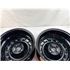 Image 3 : Set of 2 New 15" Gloss Black Steel Wheels/Rims – 4 Bolt Pattern