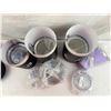 Image 2 : VAANSHIE Stainless Steel Martini Tumblers Set – Pink & Lavender (5-Total)