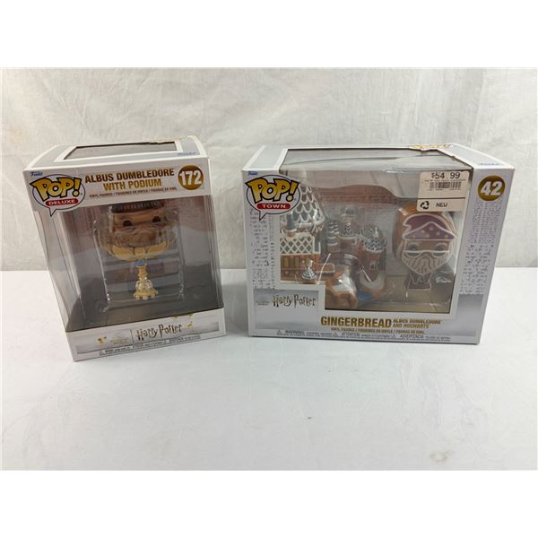 Harry Potter Funko Pop! Albus Dumbledore Gingerbread & Dumbledore With Podium – 2 Lot