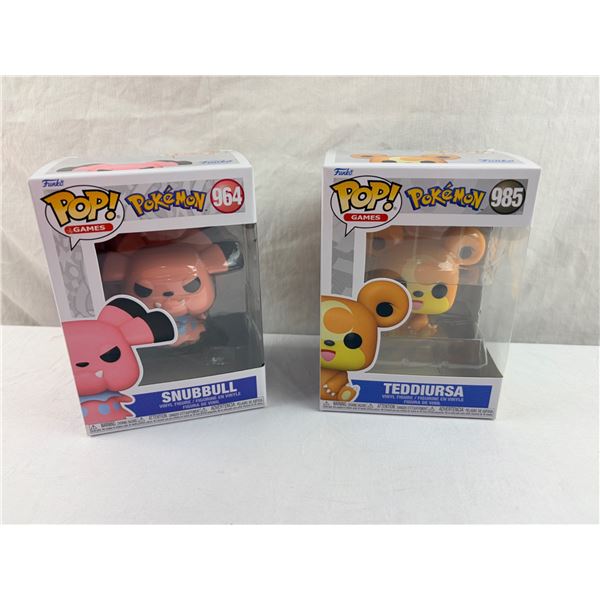 Pokémon Snubbull & Teddiursa Funko Pop! Figures