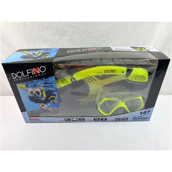 Dolfino Pro Dyna Adult 5 Piece Dive Set Small/Medium - Yellow/Black