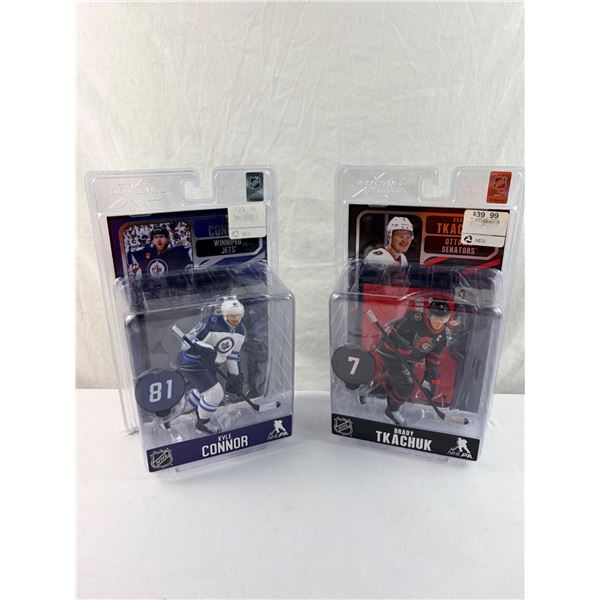 McFarlane Sports Picks Brady Tkachuk & Kyle Connor Figure Lot