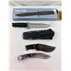 Image 1 : Cold Steel Leatherneck Combat Knife & Bushcraft Rosewood Handle Knife Lot