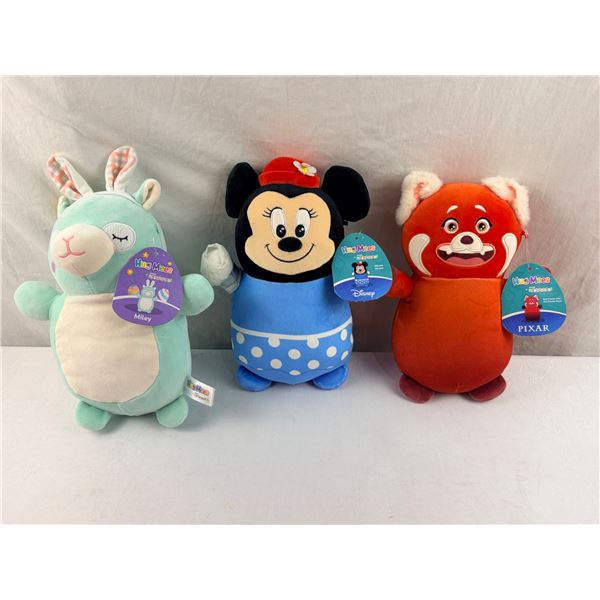 Collectible Squishmallows HugMees Lot – Minnie Mouse, Red Panda & Miley