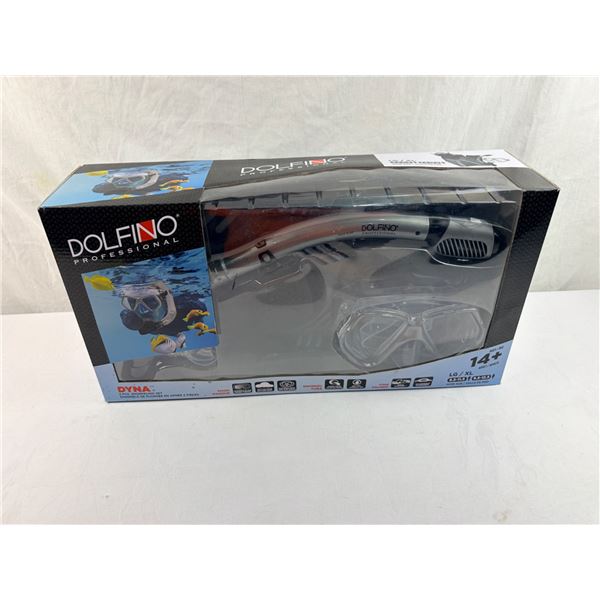 Dolfino Professional 5-Piece Snorkeling Set – Size L/XL