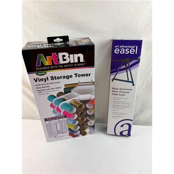 ArtBin Vinyl Storage Case With Black Aluminum Easel