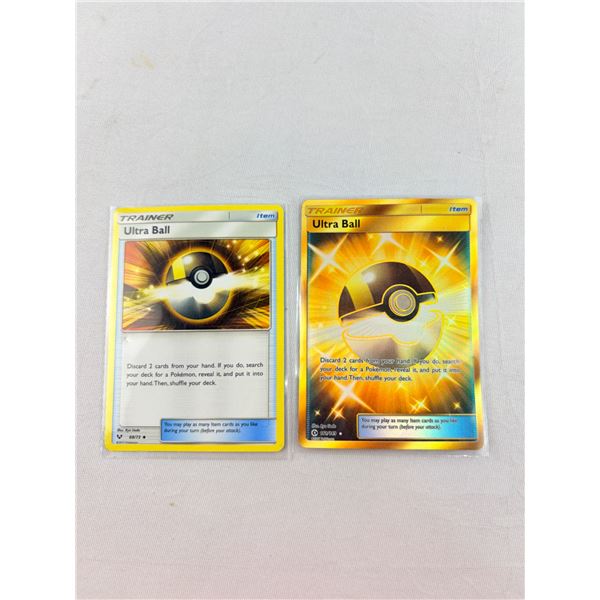 Pokemon Ultra Ball 161/149 Gold Secret Rare & Ultra Ball 68/73 2 Lot