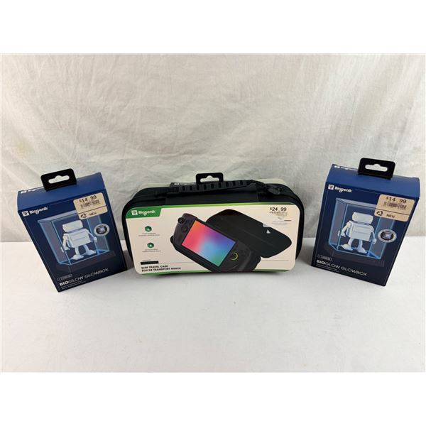 Xbox ROG Ally Slim Travel Case with 2 Illuminated Display Cases New 3 Piece Set