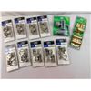 Image 1 : Hardware Lot 9 Piece Overlay Hinges + Hillman Screen Door Set & Knob Latch