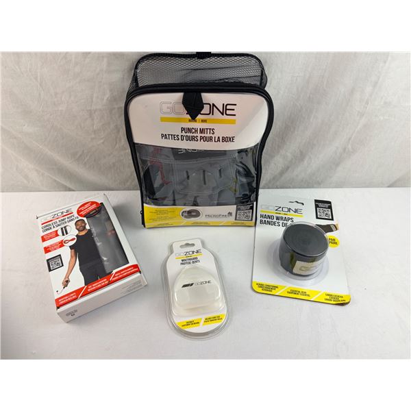 Boxing Training Set with Mitts Mouthguard Hand Wraps Jump Rope Digital Counter