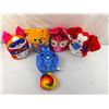 Image 1 : 5 Lot Dogs Vs Squirls Jumbo 8 Inch Bean Bag Plush Stuffed Animals New