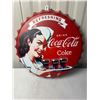 Image 1 : Vintage style Tin Coca-Cola advertising sign