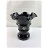 Image 1 : VINTAGE ALTAGLASS BLACK AMETHYST VASE