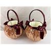 Image 2 : 2 ROSE GOLD COLOR BASKETS