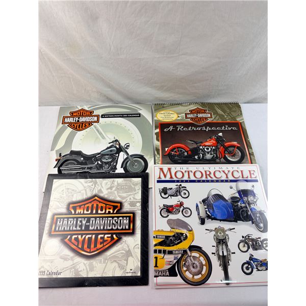 4 HARLEY DAVIDSON CALENDARS 1999+