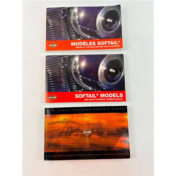 3 HARLEY DAVIDSON MANUALS