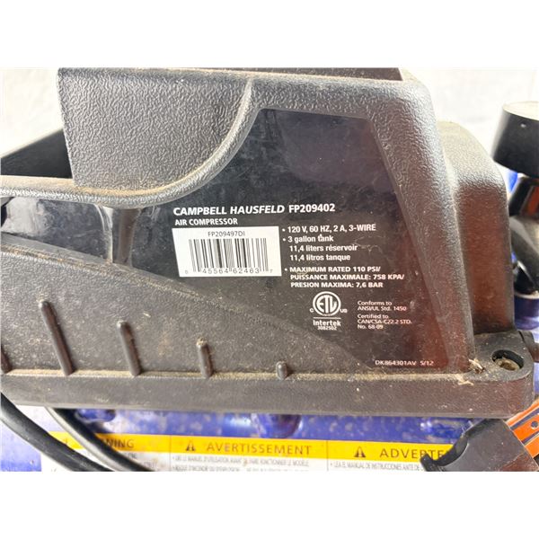 110 PSI portable air compressor