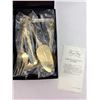 Image 2 : Lot of 2 Royal Sealy Gold Plated Serving Set