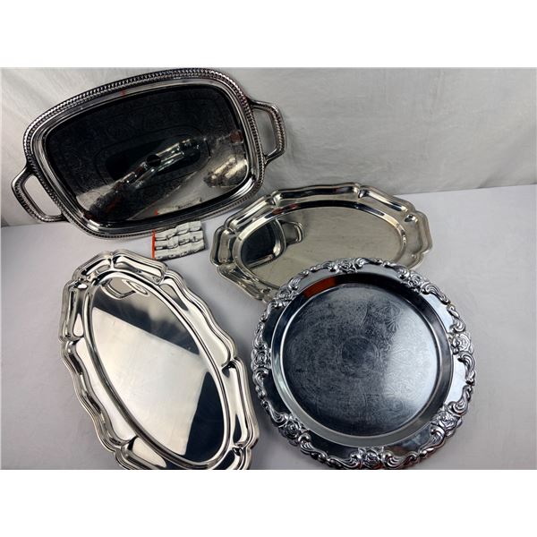 Lot of 3 Serving Trays