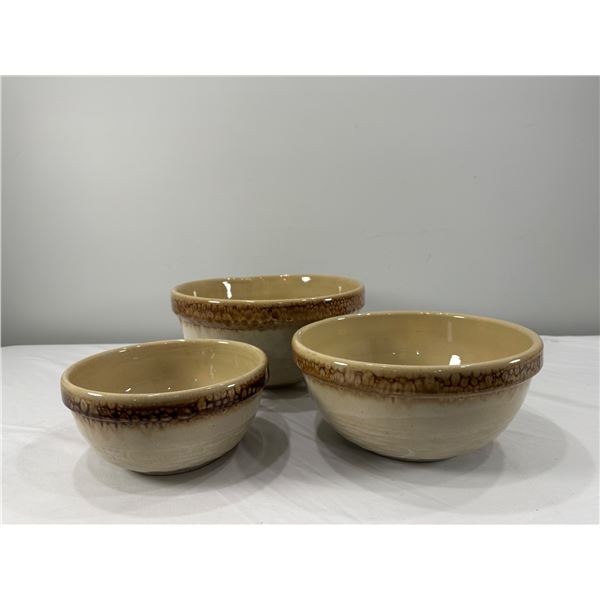 Vintage Medalta Stoneware Mixing Bowls